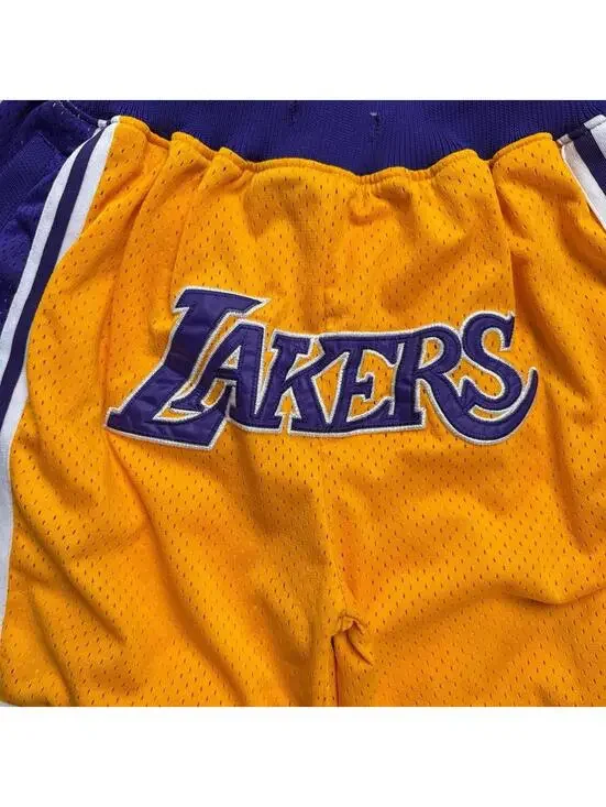 Y2K Phoenix Suns Lakers Yellow Shorts - Picture 3 of 8
